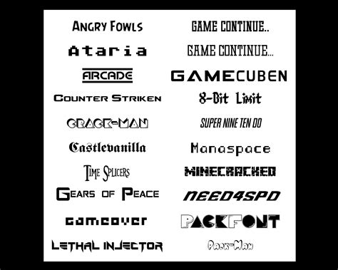 video game font|Video Game Fonts .
